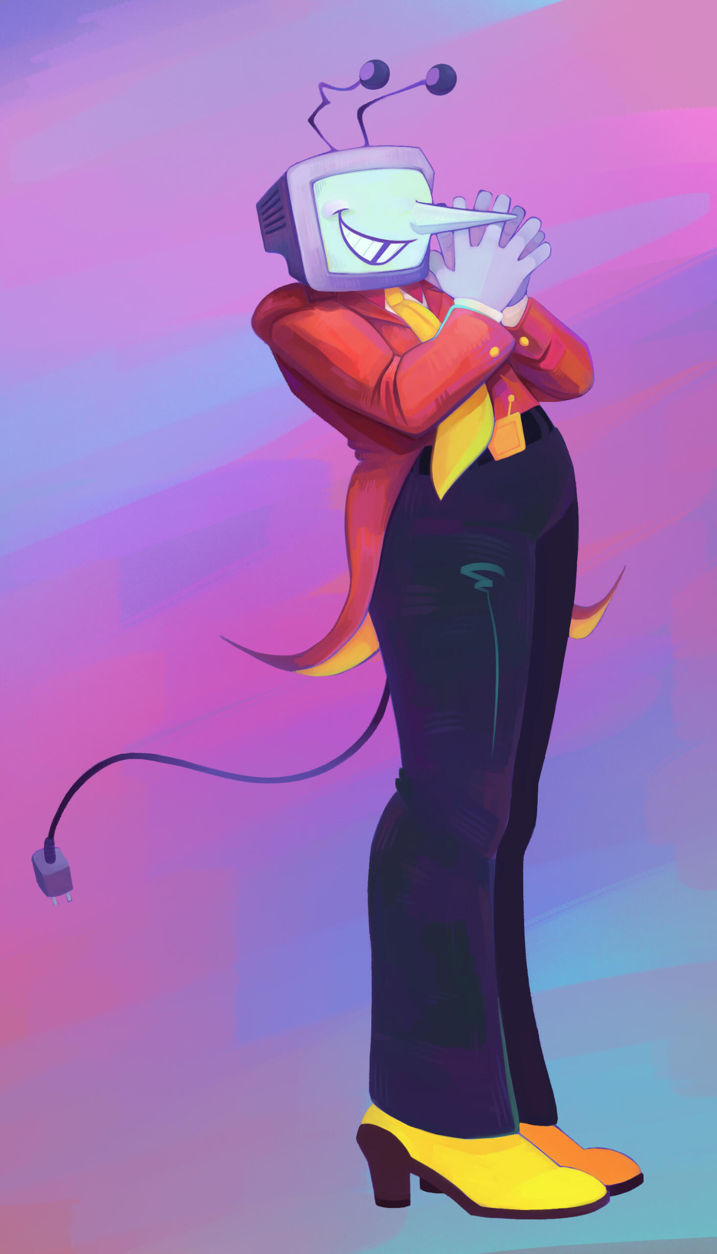 this isn't my first tenna drawing i ever did but i can't throw it in the middle of the rest of these drawings cause it was like the 6th time i ever drew him and that feels misleading to throw it in randomly